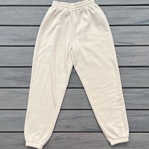 Shein; Cream; Extremely Soft; Sweatpants/Joggers; Mint Condition; Size Small